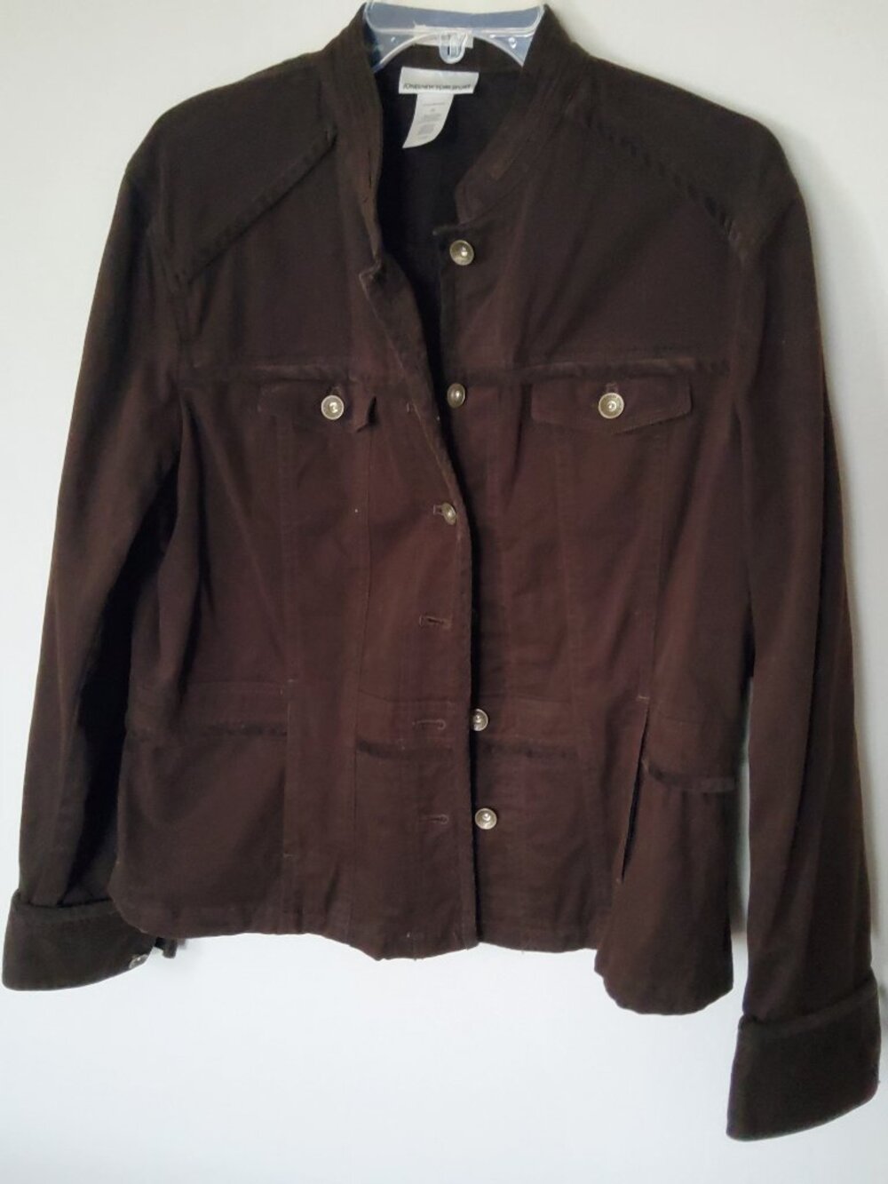 Jones New York Sport Brown Stretch Jacket size XL